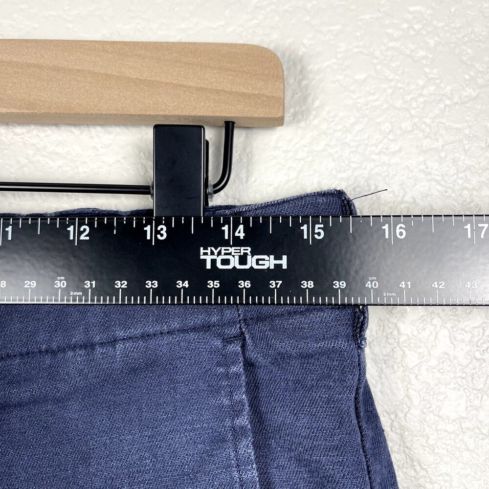 SHIPS Safilin For Ships Navy‎ Linen Flax Chino Trouser Pants Medium Japanese - Picture 12 of 13